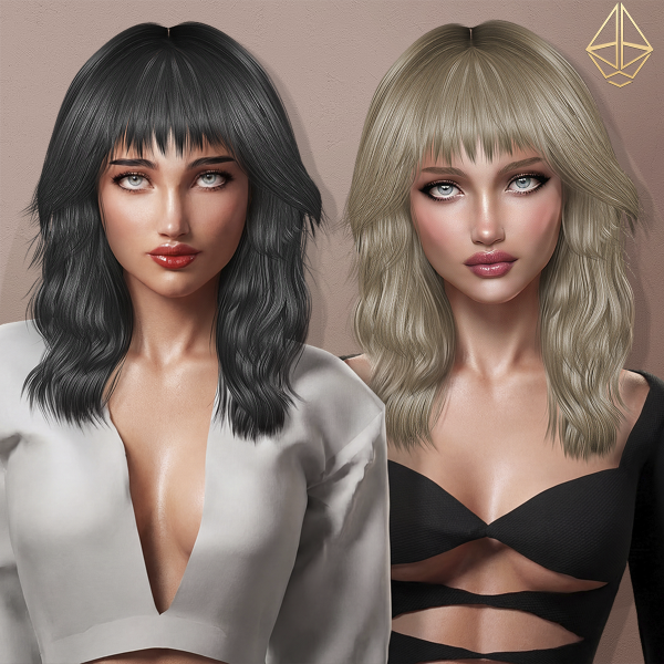 Alpha Maeve wolf cut female hairstyle by aurum - The Sims 4 Custom Content
