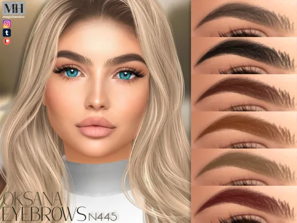 Sims 4 Oksana Eyebrows N445