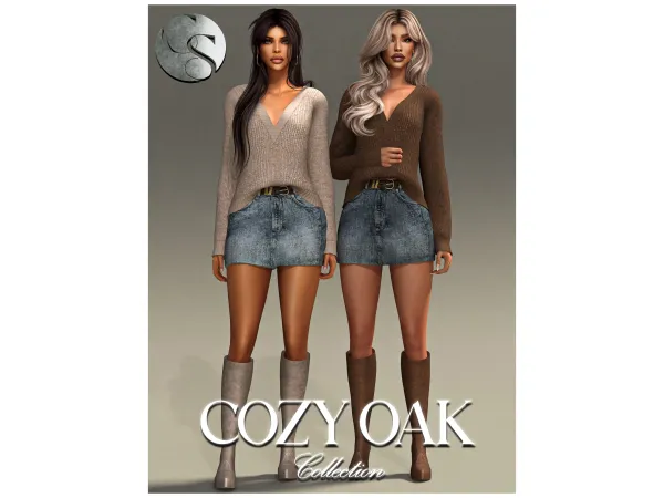 Alpha CAMUFLAJE Cozy Oak Collection - The Sims 4 Custom Content