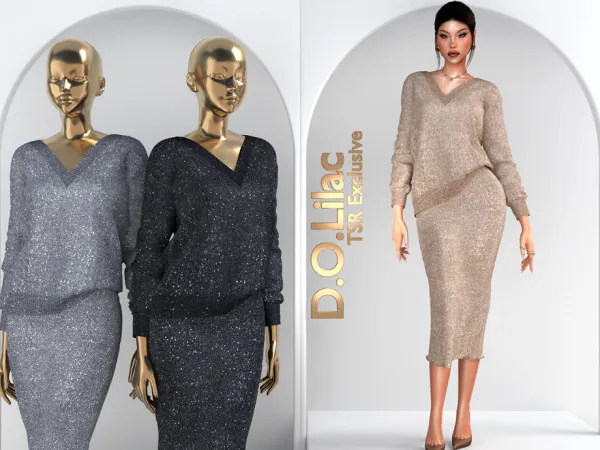 Sims 4 Knit Glow Set DO128