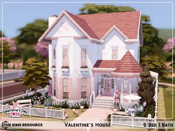 Maxis Match Valentines House - The Sims 4 Custom Content