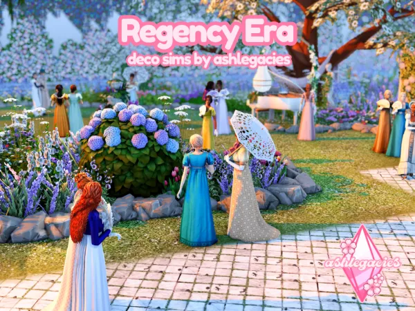 Mix Regency Era Deco Sims - The Sims 4 Custom Content