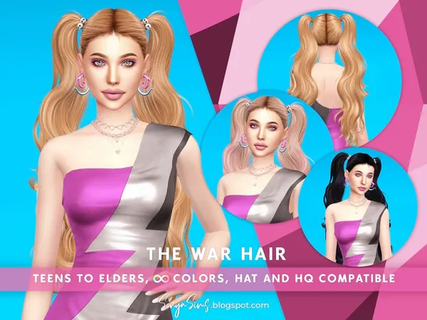Sims 4 THE WAR HAIR