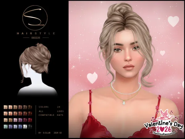 Alpha sclub_ts4_hair_ 060226 Club by S - The Sims 4 Custom Content