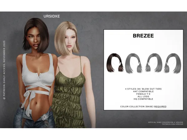 Alpha URSIDXE BREZEE - The Sims 4 Custom Content