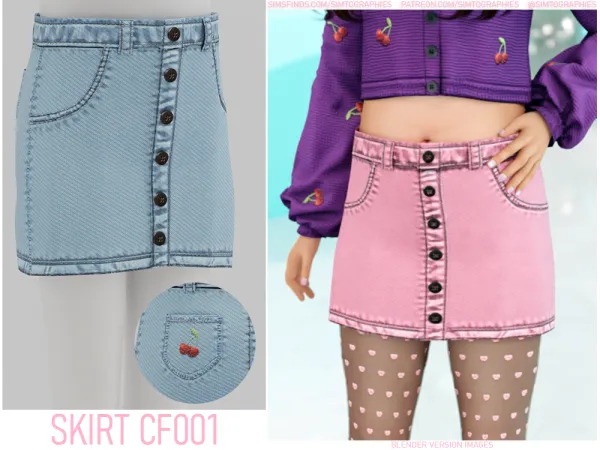 Sims 4 Skirt CF001