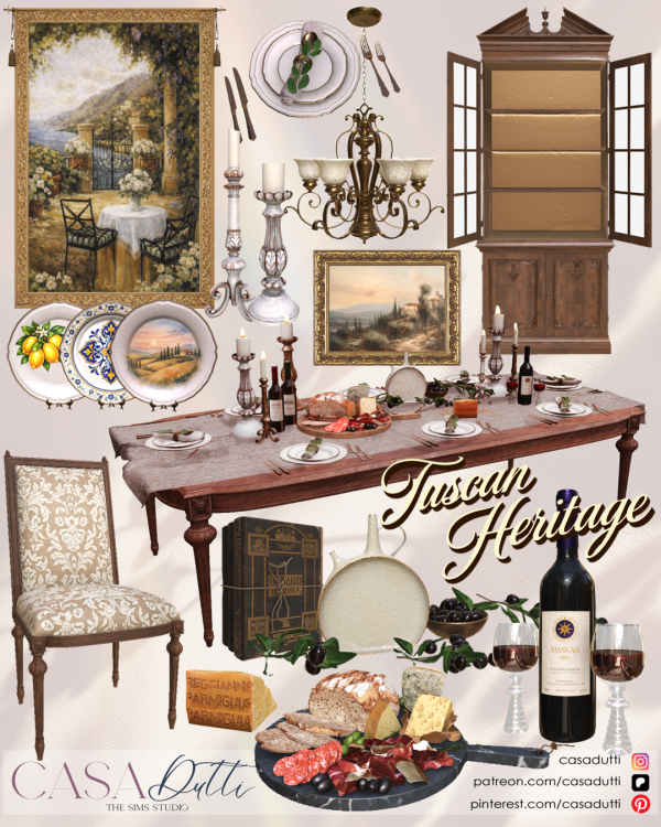 Alpha Tuscan Heritage by casadutti - The Sims 4 Custom Content