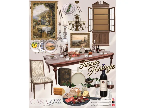 Alpha Tuscan Heritage - The Sims 4 Custom Content