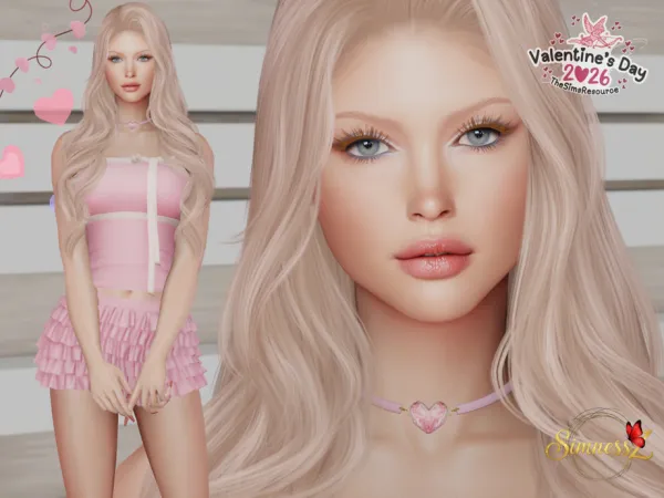 Alpha Valentines Day Candy Bloom by SimnessZ1 - The Sims 4 Custom Content