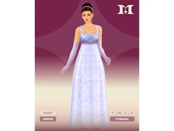 Maxis Match Starlight Gown by milliancc - The Sims 4 Custom Content
