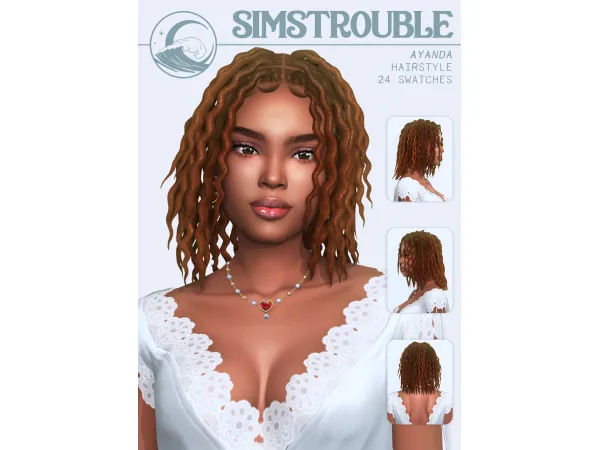 Maxis Match Ayanda Hairstyle by simstrouble - The Sims 4 Custom Content