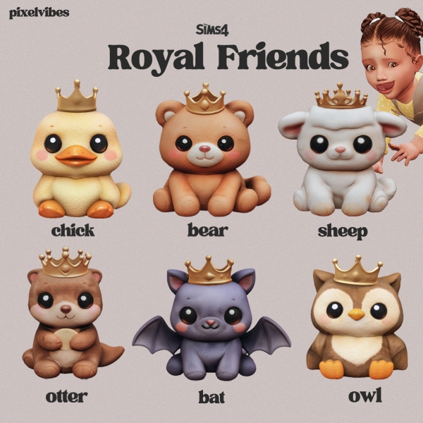 Mix Royal Friends by pixelvibes - The Sims 4 Custom Content