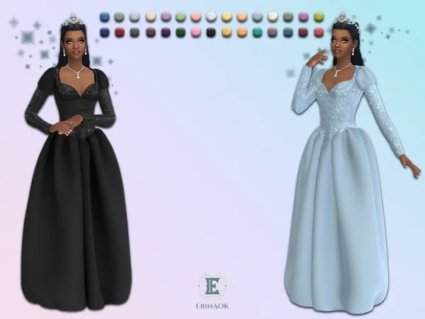 Sims 4 ErinAOK Womens Gown 021326