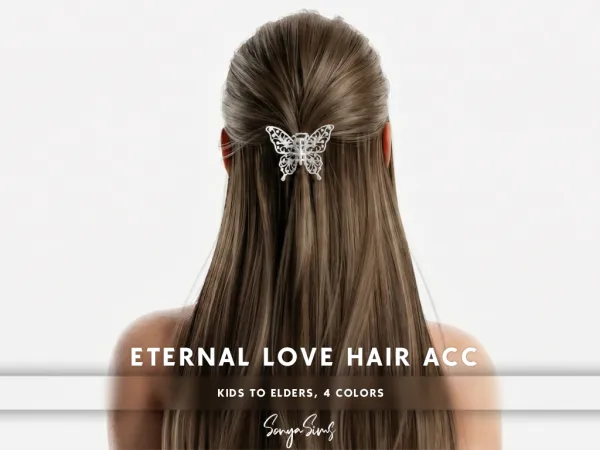 Alpha Eternal Love Hair ACC - The Sims 4 Custom Content