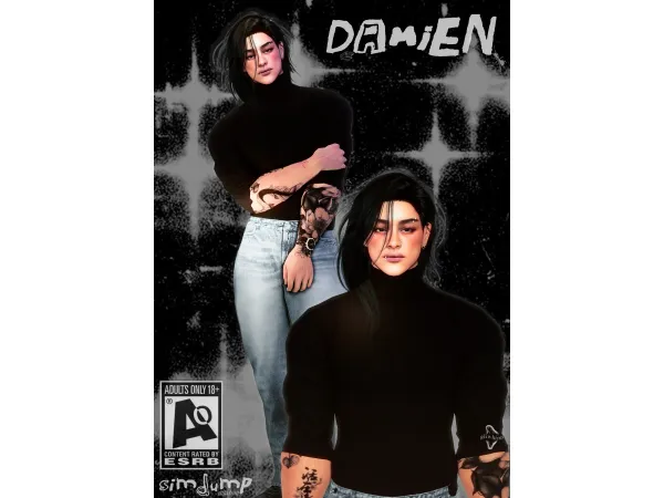 Sims 4 Damien by aliwhims