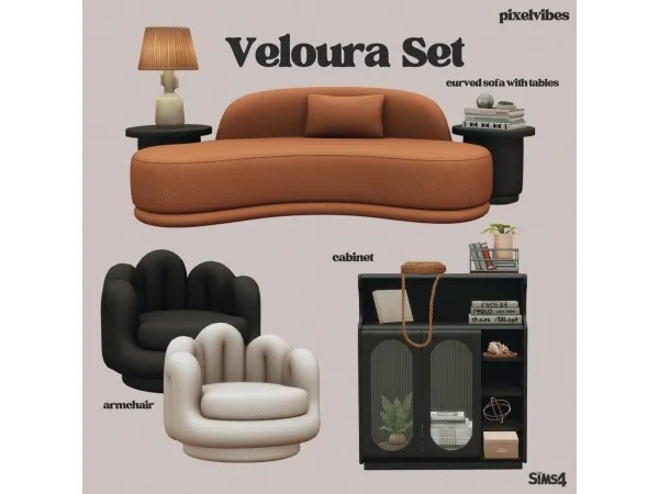 Mix Veloura - The Sims 4 Custom Content