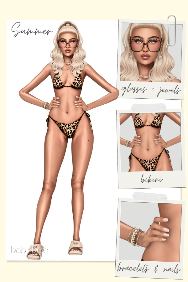 Maxis Match Summer Summer Bikini Collection by simsfinds - The Sims 4 Custom Content