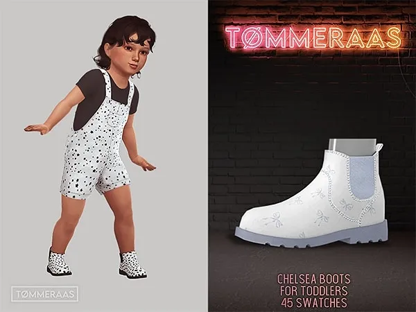Mix Tu00d8MMERAAS Chelsea Boots for Toddlers - The Sims 4 Custom Content