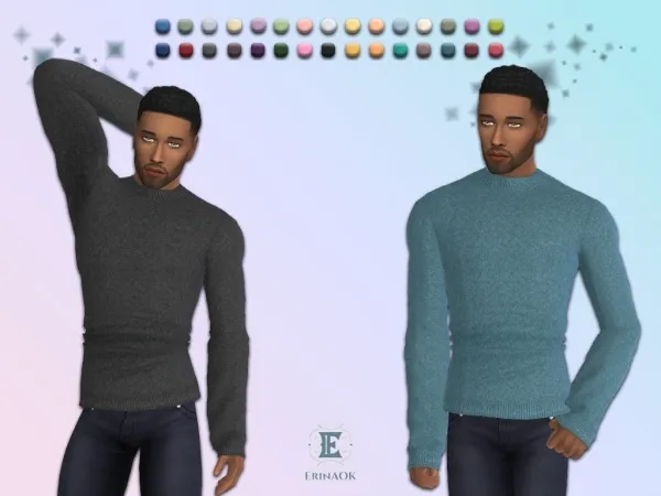 Mix ErinAOK Mens Top 020926 - The Sims 4 Custom Content