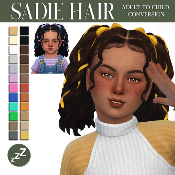 Maxis Match AH00B HAIR CONVERSIONS sims by simsfinds - The Sims 4 Custom Content