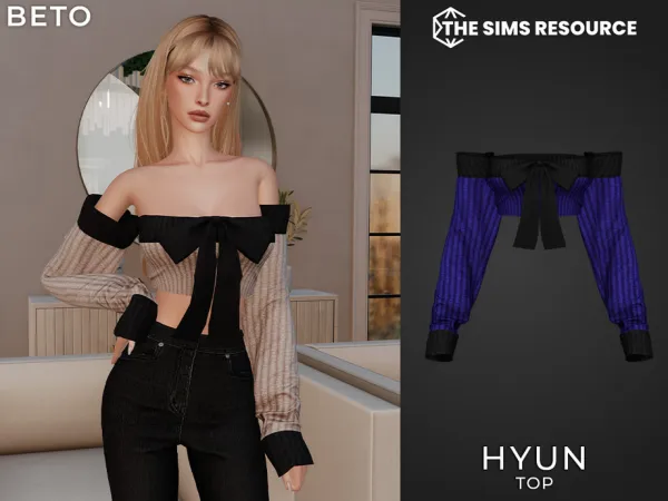Sims 4 Hyun (Top) by Beto_ae0