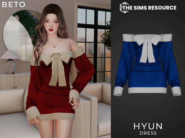 Sims 4 Hyun (Dress) by Beto_ae0