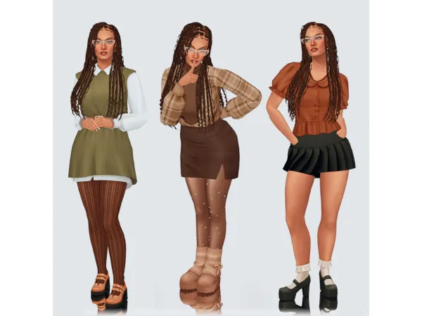 Mix maya everyday lookbook by zoexxliv - The Sims 4 Custom Content