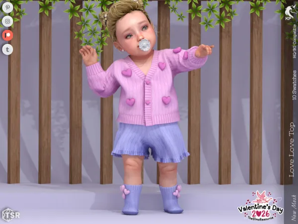Sims 4 Love Love Top- Infant by KaTPurpura