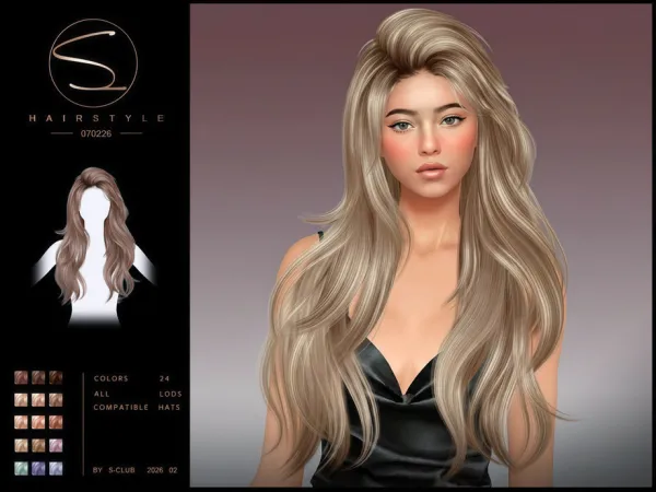 Sims 4 sclub_ts4_hair_ 070226 by S-Club