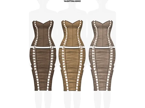Alpha Manhattan Dress Valenttina Muniz - The Sims 4 Custom Content