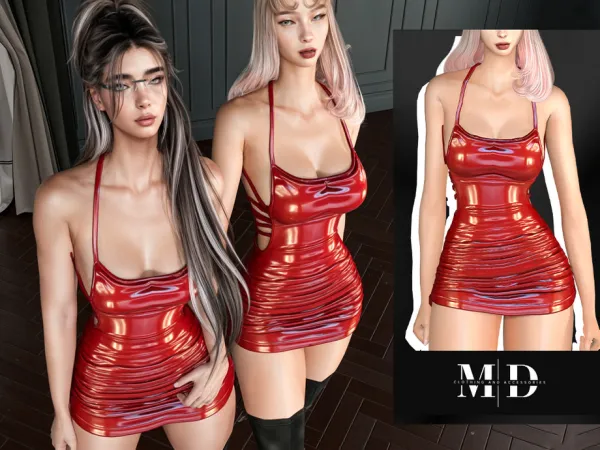 Alpha short dress asly - The Sims 4 Custom Content