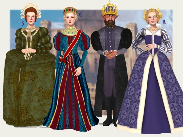 Mix The Monarchs lookbook by thesimline - The Sims 4 Custom Content