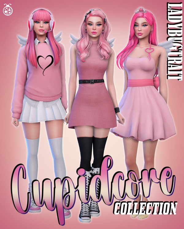 Maxis Match Cupidcore Collection by ladybugtrait - The Sims 4 Custom Content