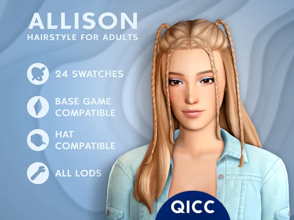 Sims 4 Allison Hair