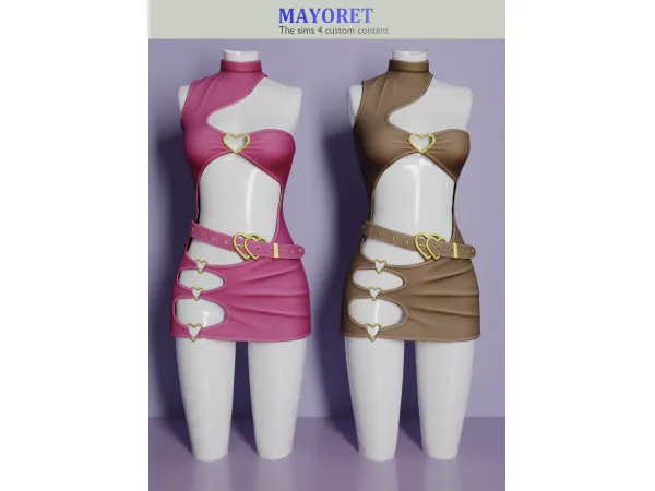 Alpha Mayoret x Luminous Virn Mini Dress (remake) - The Sims 4 Custom Content