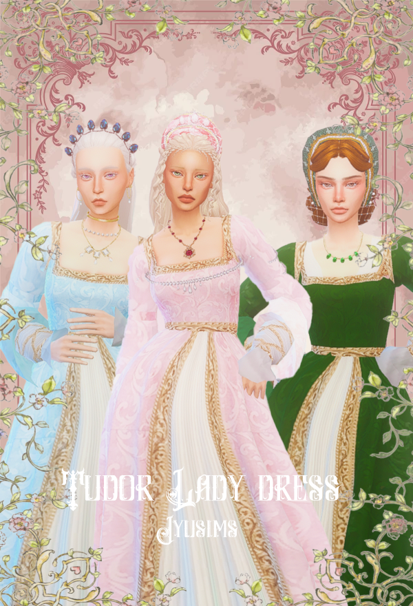 Maxis Match Tudor Lady dress by simsfinds - The Sims 4 Custom Content