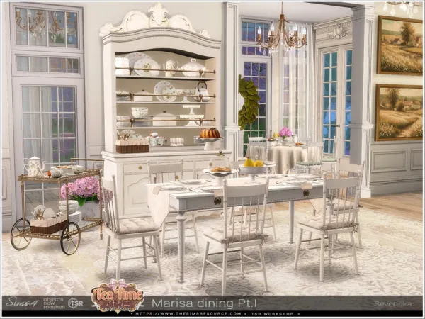 Alpha Marisa dining Pt1 by Severinka_ - The Sims 4 Custom Content