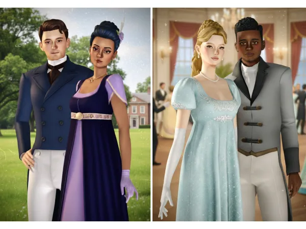 Maxis Match Bridgerton (Part 1) Sim Preview Files by ratinher - The Sims 4 Custom Content