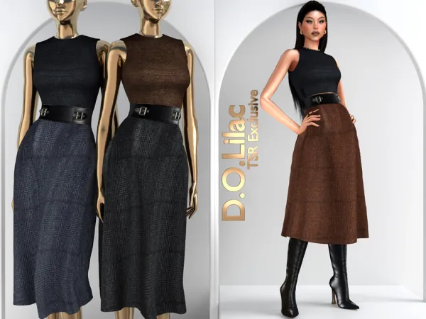 Alpha Soft Tailored Chic Set DO144 - The Sims 4 Custom Content