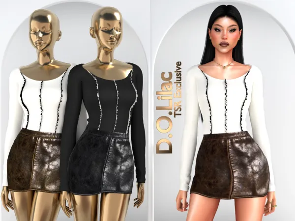 Alpha Edgy Elegance Set DO142 - The Sims 4 Custom Content