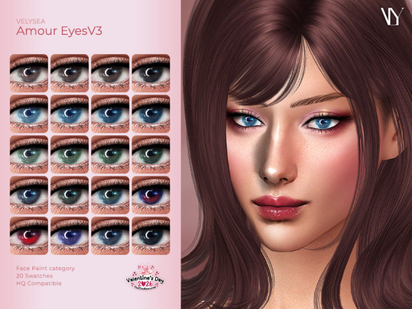 Alpha VELYSEA Amour EyesV3 by thesimsresource - The Sims 4 Custom Content