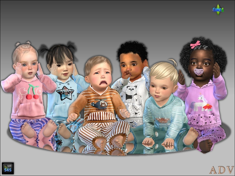 Maxis Match Outfits for infants by artedellavita_mabra - The Sims 4 Custom Content