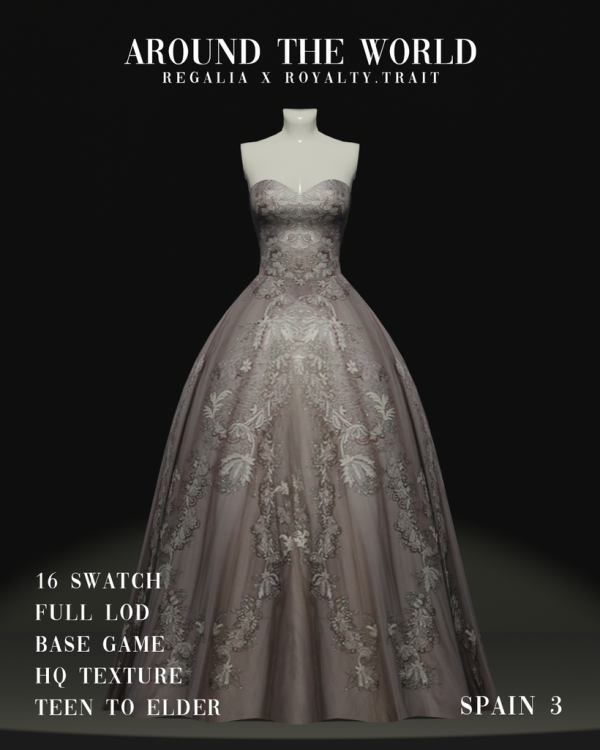 Mix Around the World Regalia X Royalty by simsfinds - The Sims 4 Custom Content