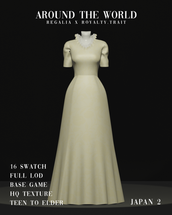 Mix Around the World Regalia X Royalty by simsfinds - The Sims 4 Custom Content