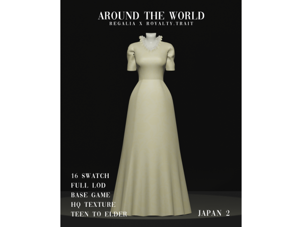 Mix Around the World Regalia X Royalty by REGALIA - The Sims 4 Custom Content