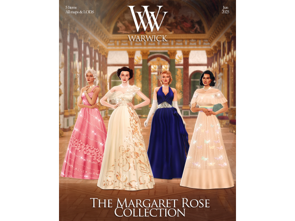 Maxis Match WARWICK Margaret Rose - The Sims 4 Custom Content