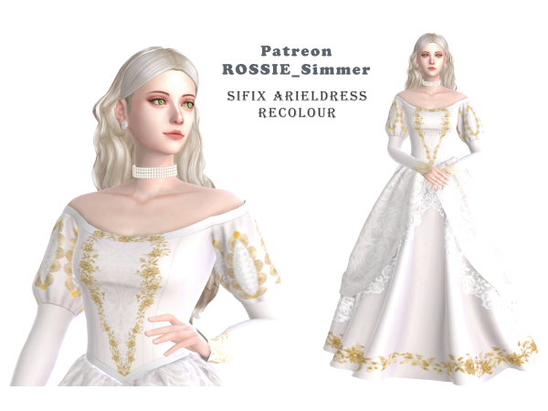 Mix sifix arieldress rossie rc c3 by rossie_simmer - The Sims 4 Custom Content
