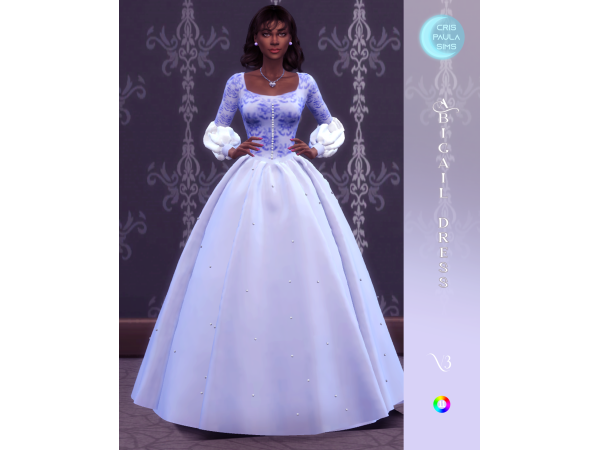 Mix ABIGAIL DRESS V3 by crispaulasims - The Sims 4 Custom Content