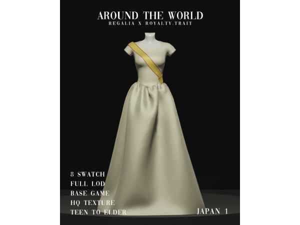 Mix Around the World Regalia X Royalty by REGALIA - The Sims 4 Custom Content