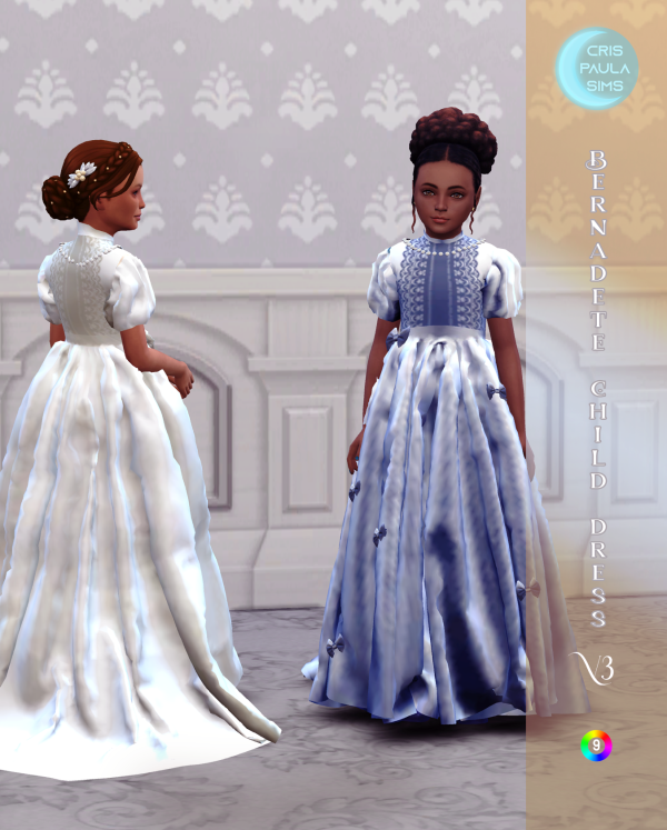 Mix ERNADETE CHILD DRESS V3 by simsfinds - The Sims 4 Custom Content